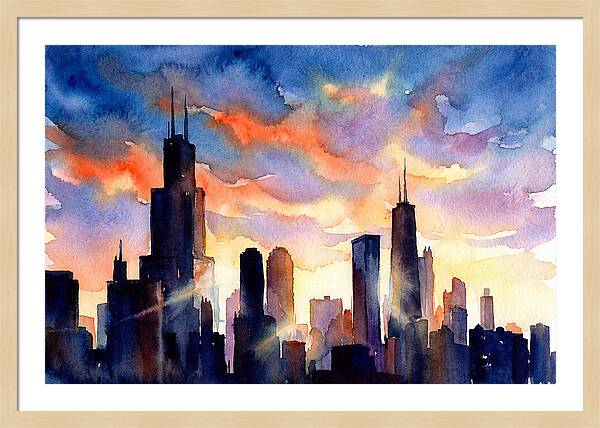 Urban Tranquility At Dusk