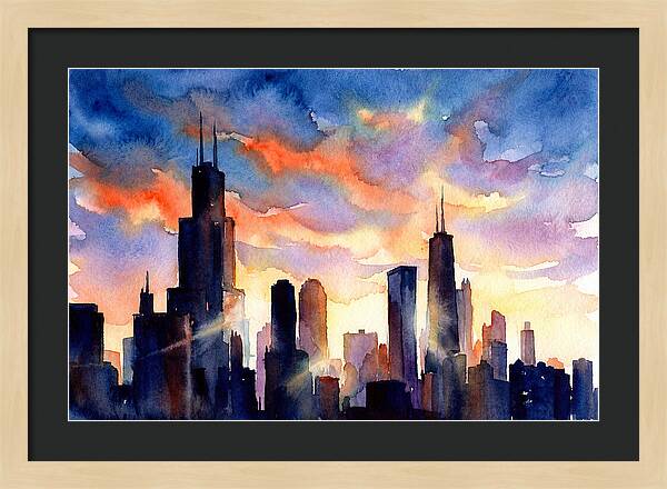 Urban Tranquility At Dusk