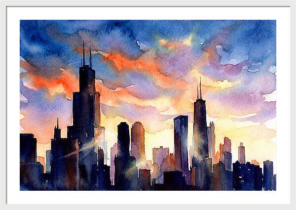 Urban Tranquility At Dusk