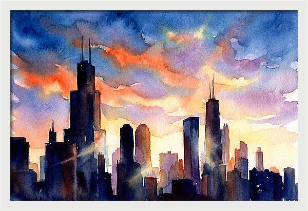 Urban Tranquility At Dusk