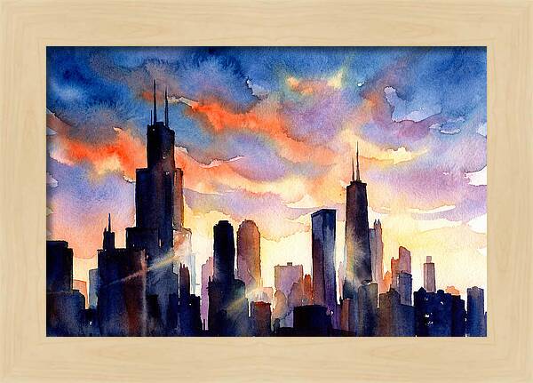 Urban Tranquility At Dusk