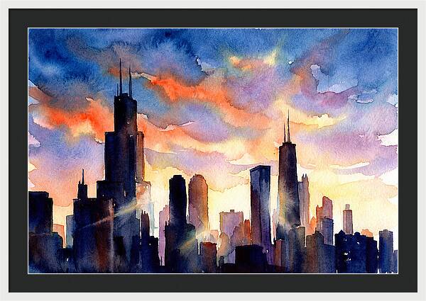 Urban Tranquility At Dusk