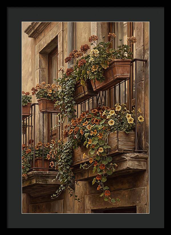 Urban Window Boxes Overflowing With Flowers
