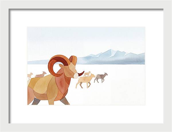 Urial In A Serene Landscape