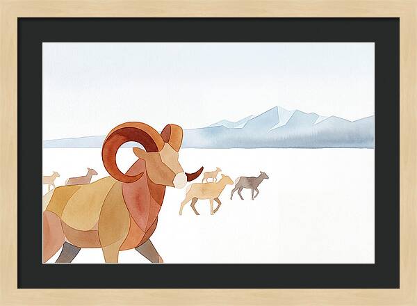Urial In A Serene Landscape