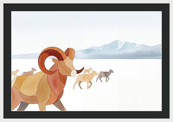 Urial In A Serene Landscape