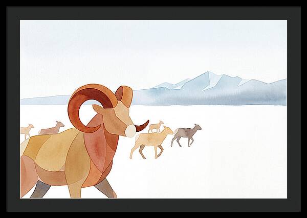 Urial In A Serene Landscape
