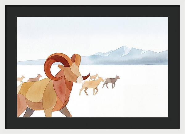 Urial In A Serene Landscape