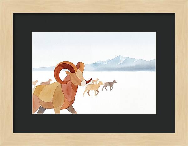 Urial In A Serene Landscape