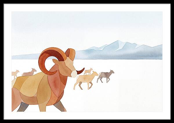 Urial In A Serene Landscape