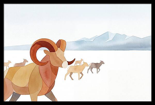 Urial In A Serene Landscape