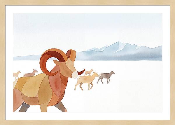 Urial In A Serene Landscape