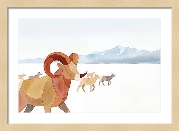 Urial In A Serene Landscape