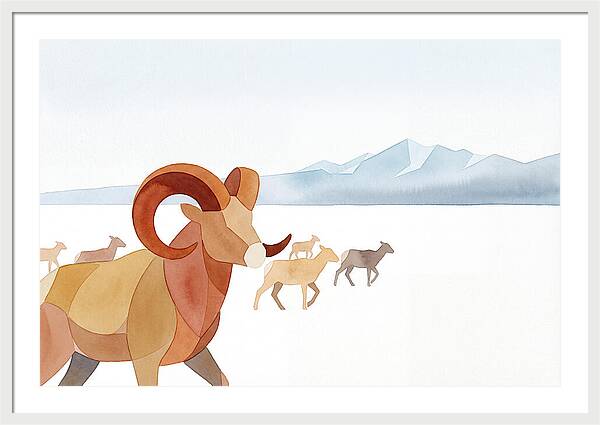 Urial In A Serene Landscape