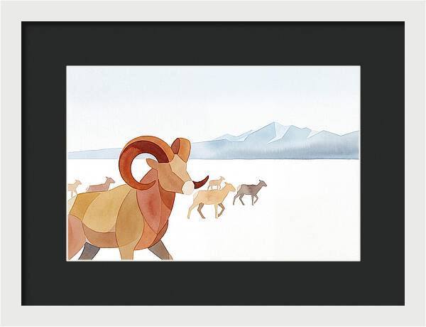 Urial In A Serene Landscape