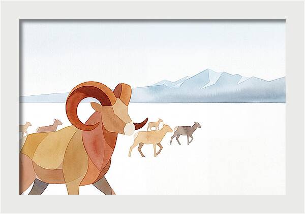 Urial In A Serene Landscape