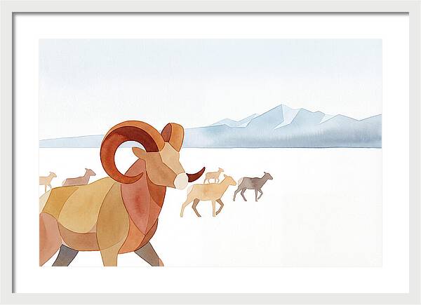 Urial In A Serene Landscape