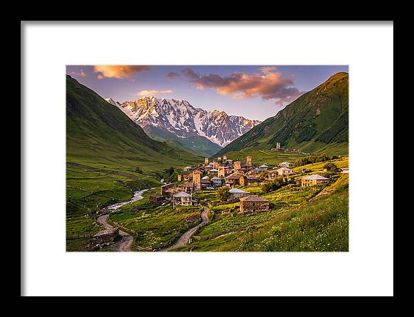 Ushguli Village At Golden Hour