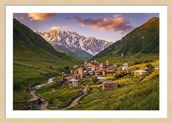 Ushguli Village At Golden Hour