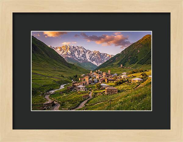 Ushguli Village At Golden Hour