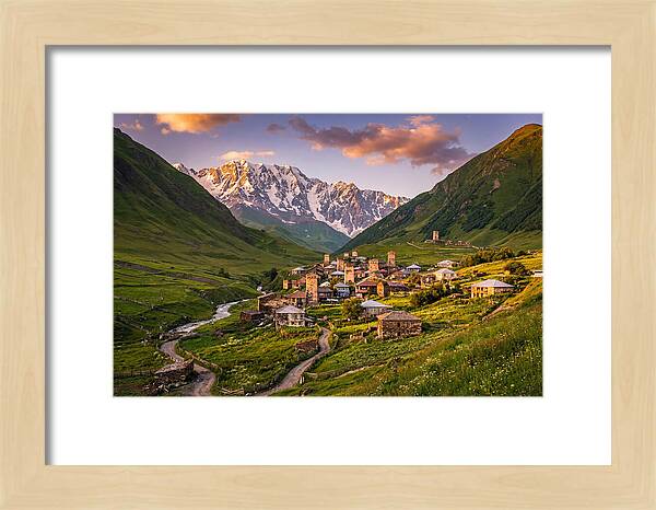 Ushguli Village At Golden Hour