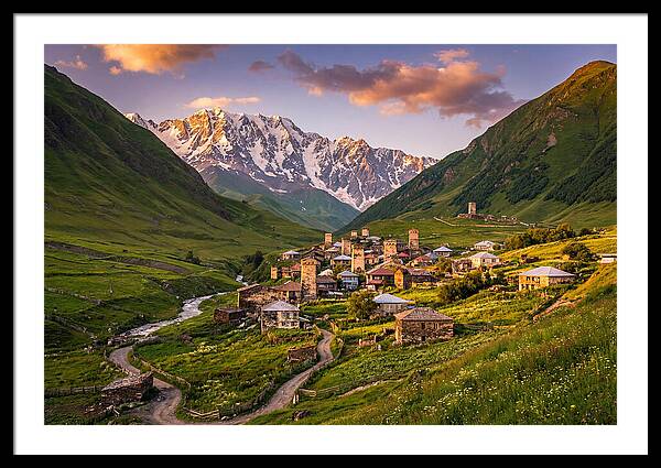 Ushguli Village At Golden Hour