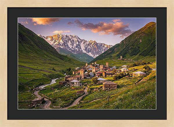 Ushguli Village At Golden Hour