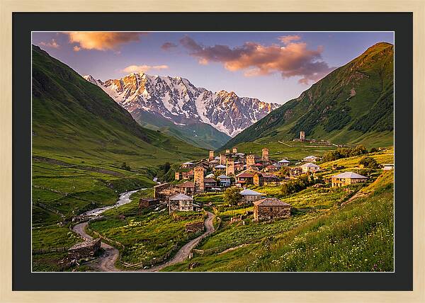 Ushguli Village At Golden Hour
