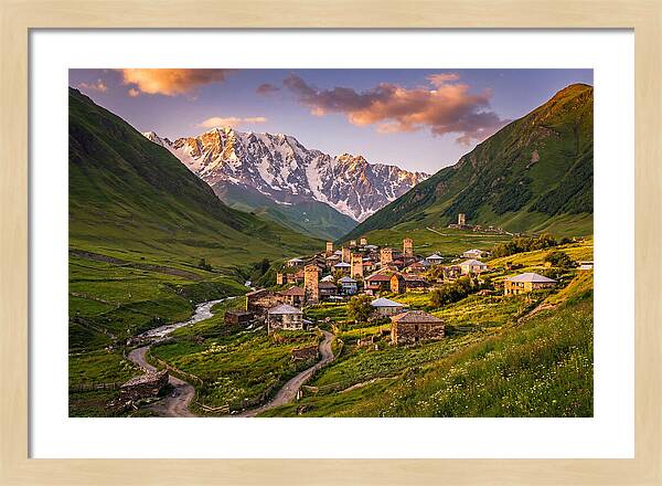 Ushguli Village At Golden Hour