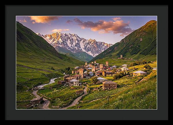 Ushguli Village At Golden Hour