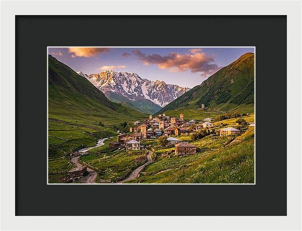 Ushguli Village At Golden Hour