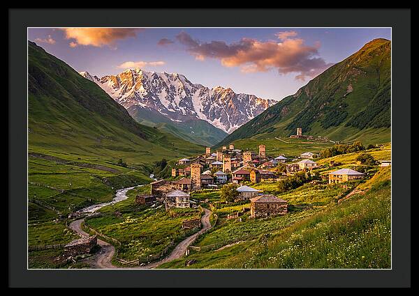Ushguli Village At Golden Hour