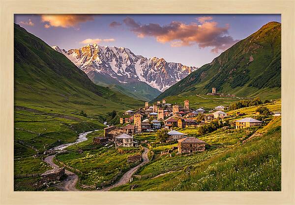Ushguli Village At Golden Hour