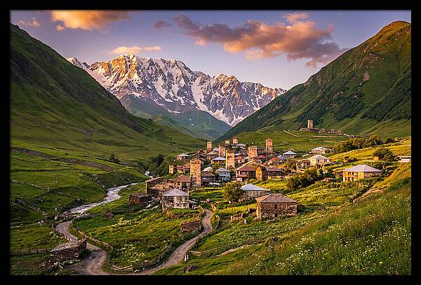 Ushguli Village At Golden Hour