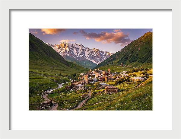 Ushguli Village At Golden Hour