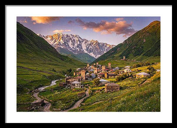 Ushguli Village At Golden Hour