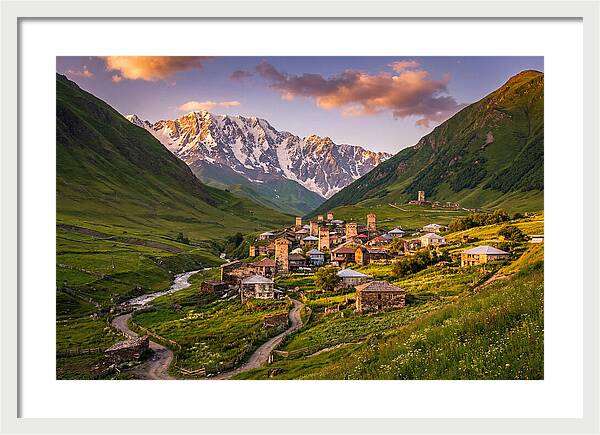 Ushguli Village At Golden Hour