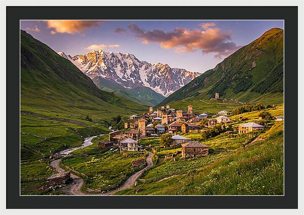 Ushguli Village At Golden Hour
