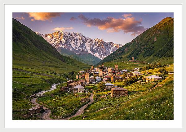 Ushguli Village At Golden Hour