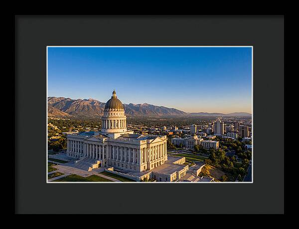 Utah State Capitol At Dusk