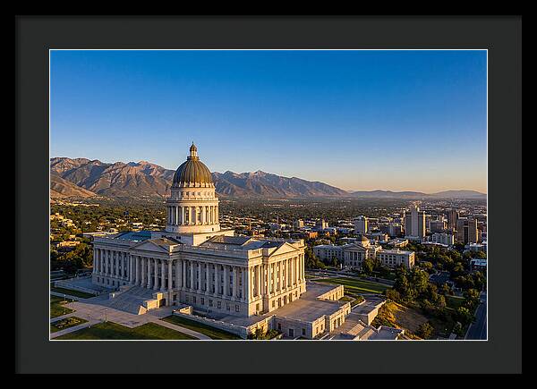 Utah State Capitol At Dusk