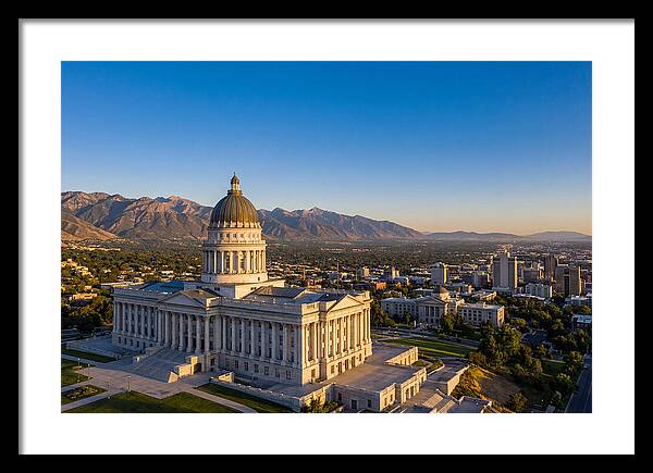 Utah State Capitol At Dusk