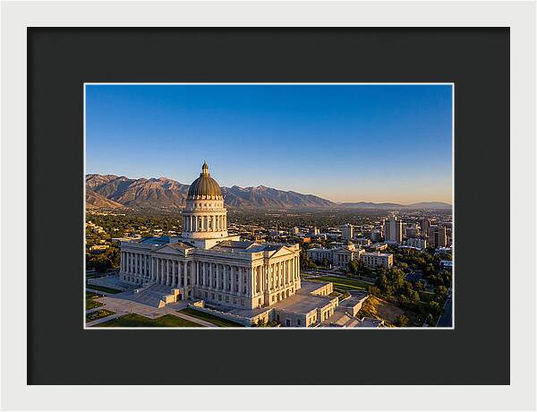 Utah State Capitol At Dusk