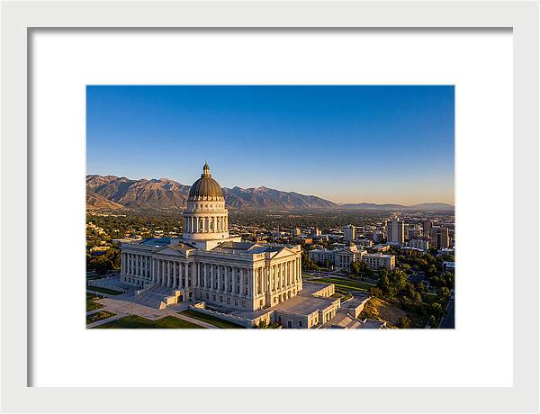 Utah State Capitol At Dusk