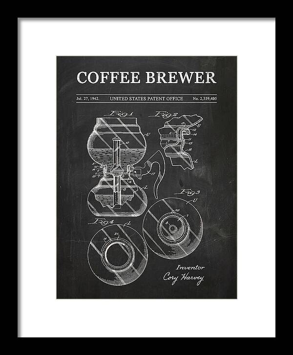 Vacuum Coffee Brewer Chalkboard Patent Us2359405a
