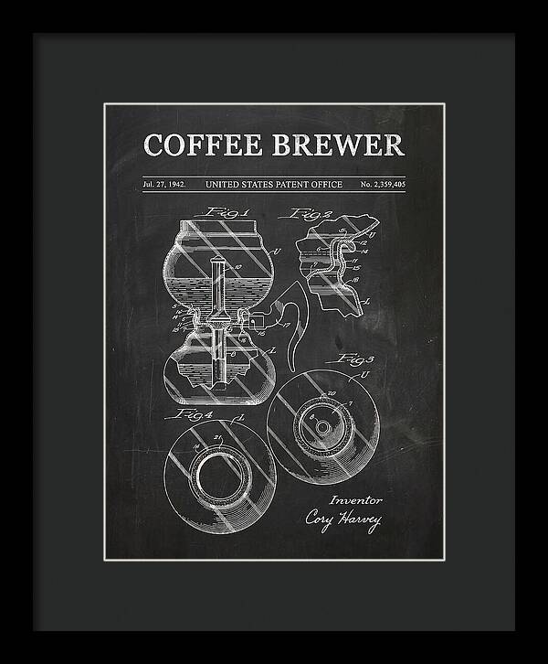 Vacuum Coffee Brewer Chalkboard Patent Us2359405a
