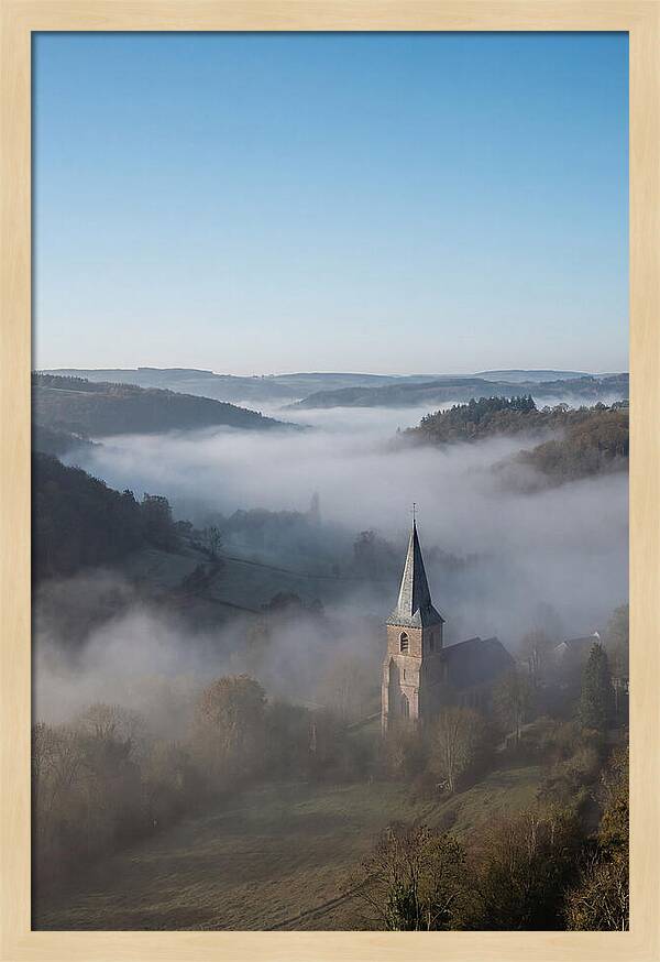 Valley Embraced By Morning Fog