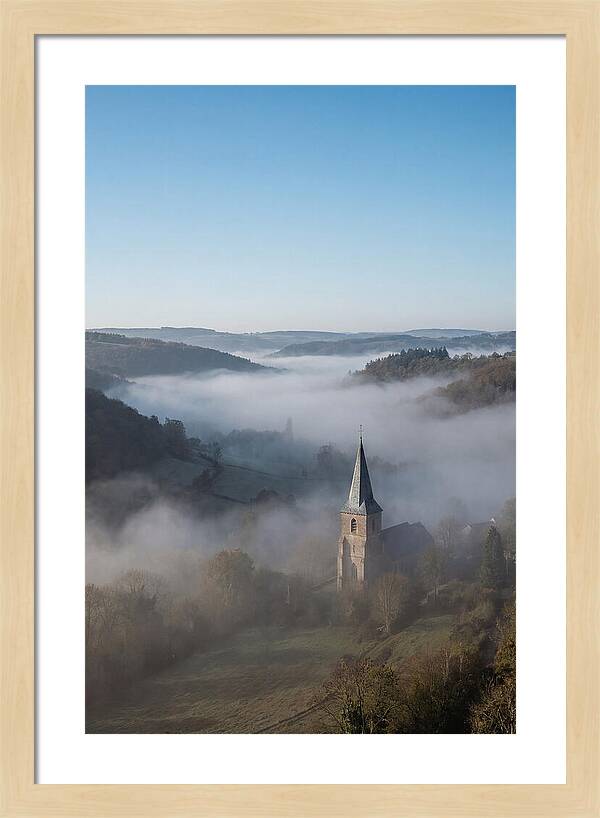 Valley Embraced By Morning Fog