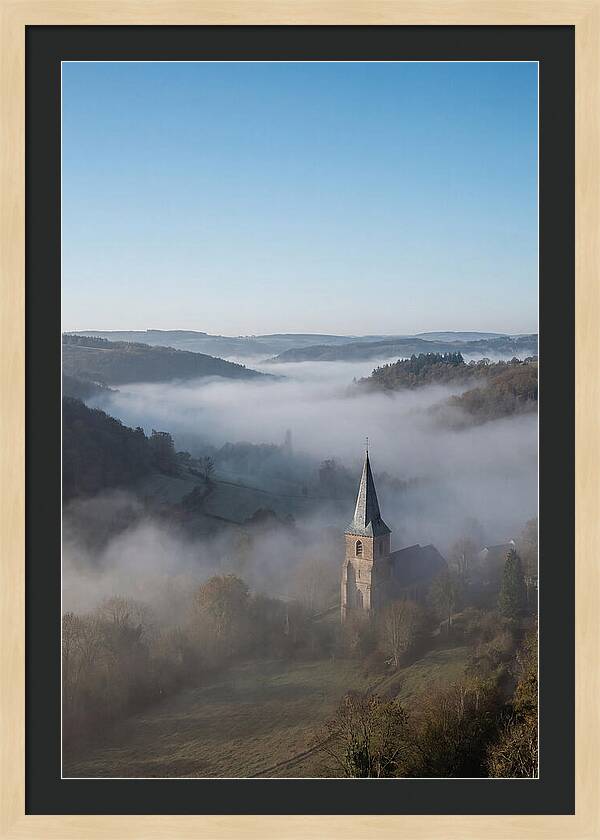 Valley Embraced By Morning Fog