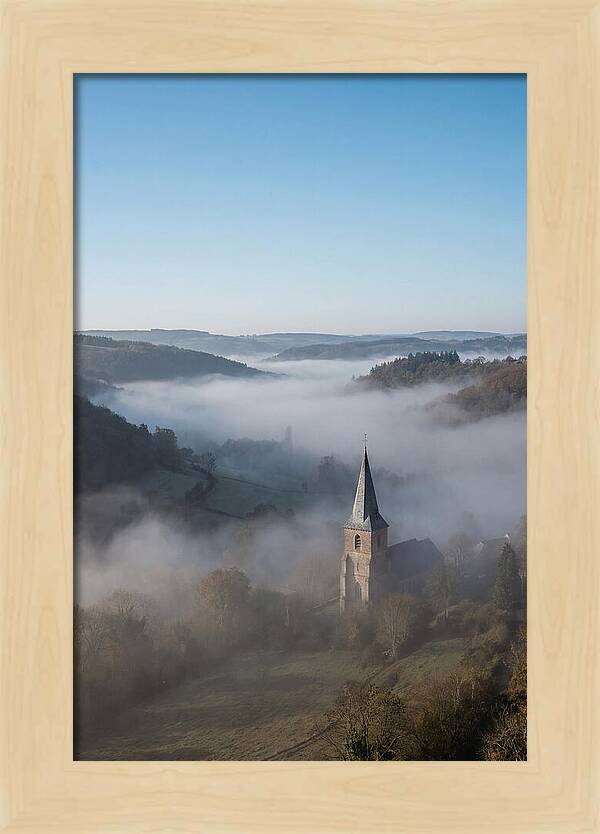 Valley Embraced By Morning Fog